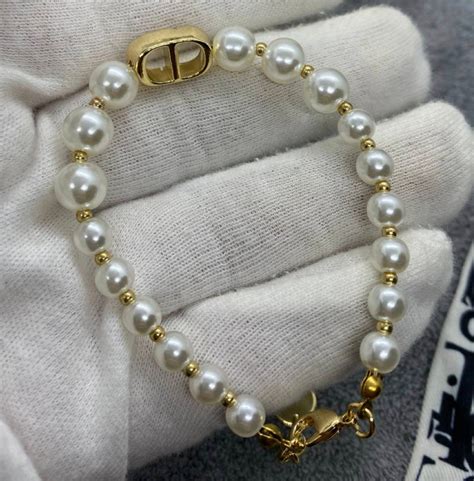 dior pearl bracelet